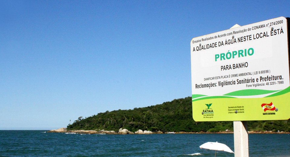 balneabilidade praias de Florianópolis