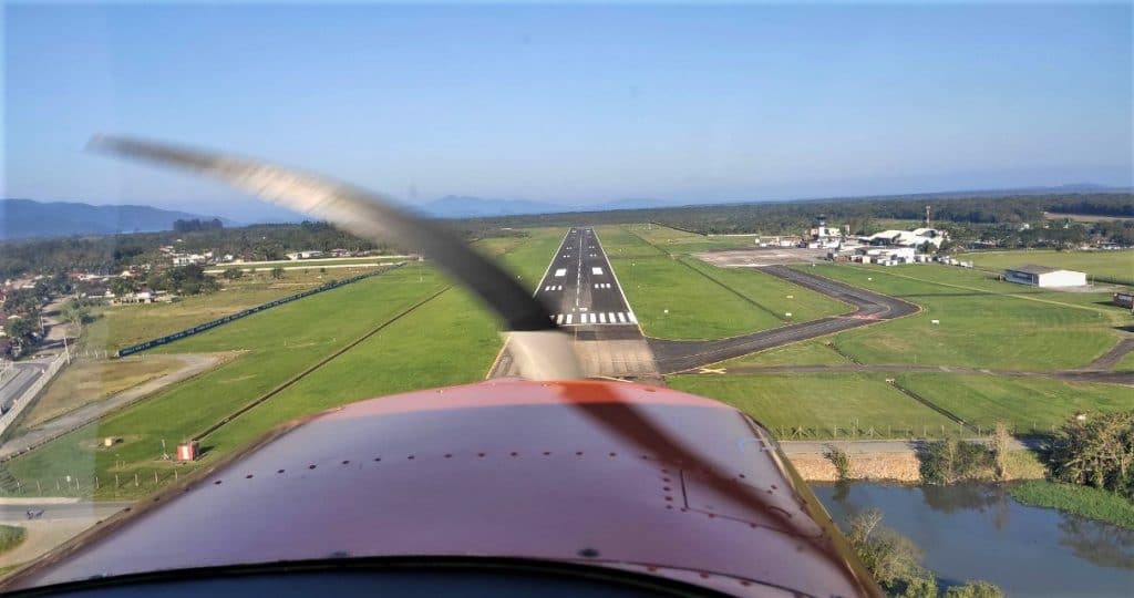 Voo panoramico de avião em Florianopolis
